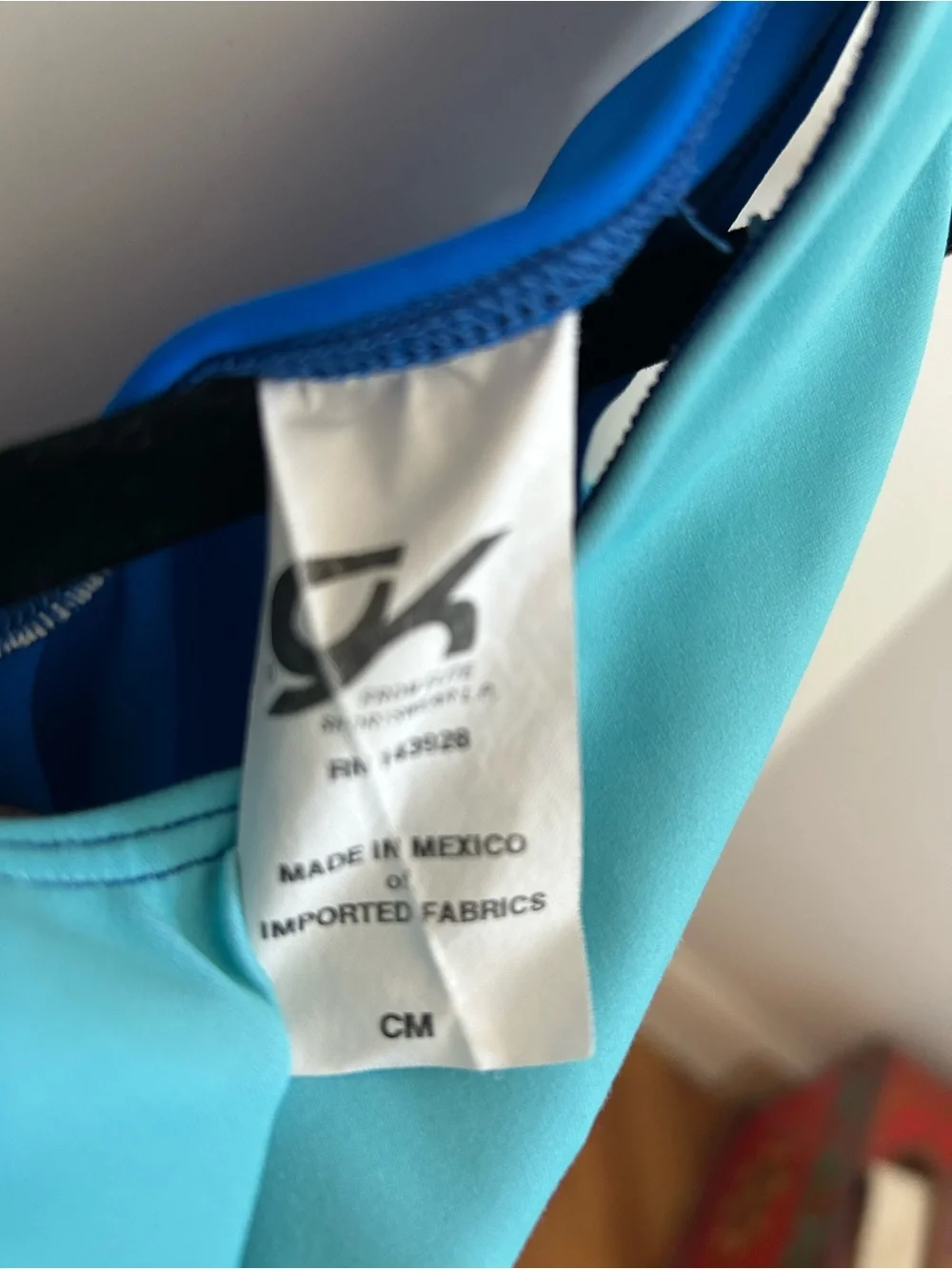 GK Blue Ombre Gymnastics Leotard - CM Child’s Medium